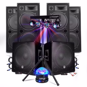 Pack Sono Portable PowerEvent Pro - Système Audio Complet avec Micros